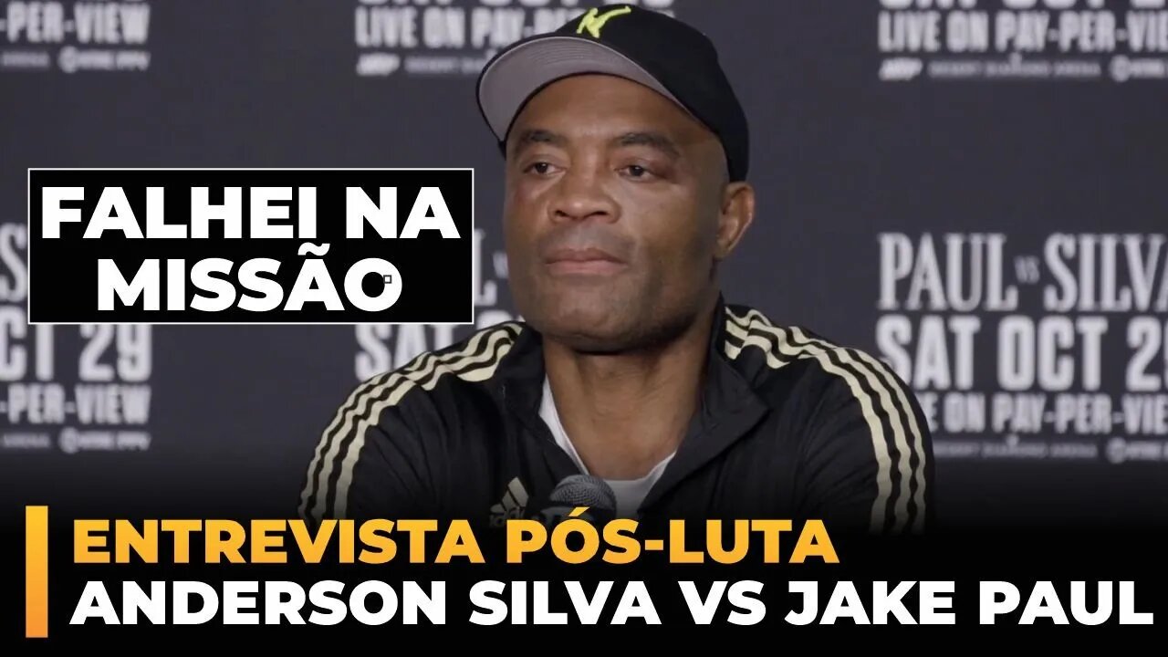 ENTREVISTA PÓS-LUTA - ANDERSON SILVA VS JAKE PAUL - LEGENDADA