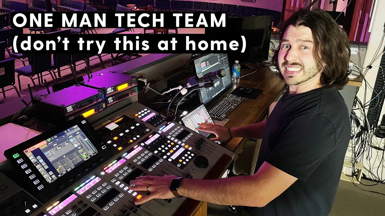 One Man Tech Setup (don't do this)