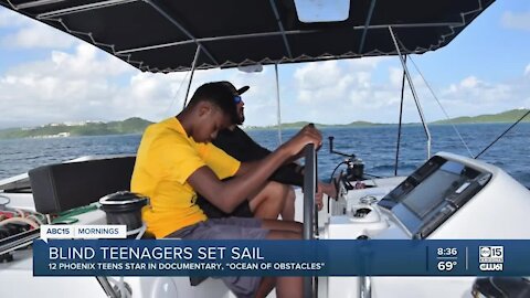 Blind teenagers set sail across the ocean
