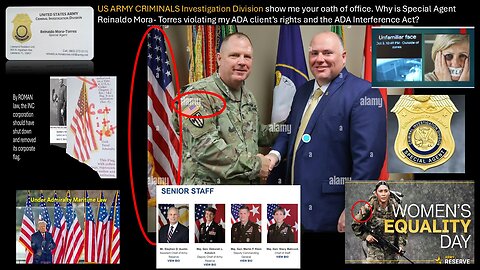 USA INC, why is Special Agent Torres violating my ADA Clients Rights? Where is his oath of office?