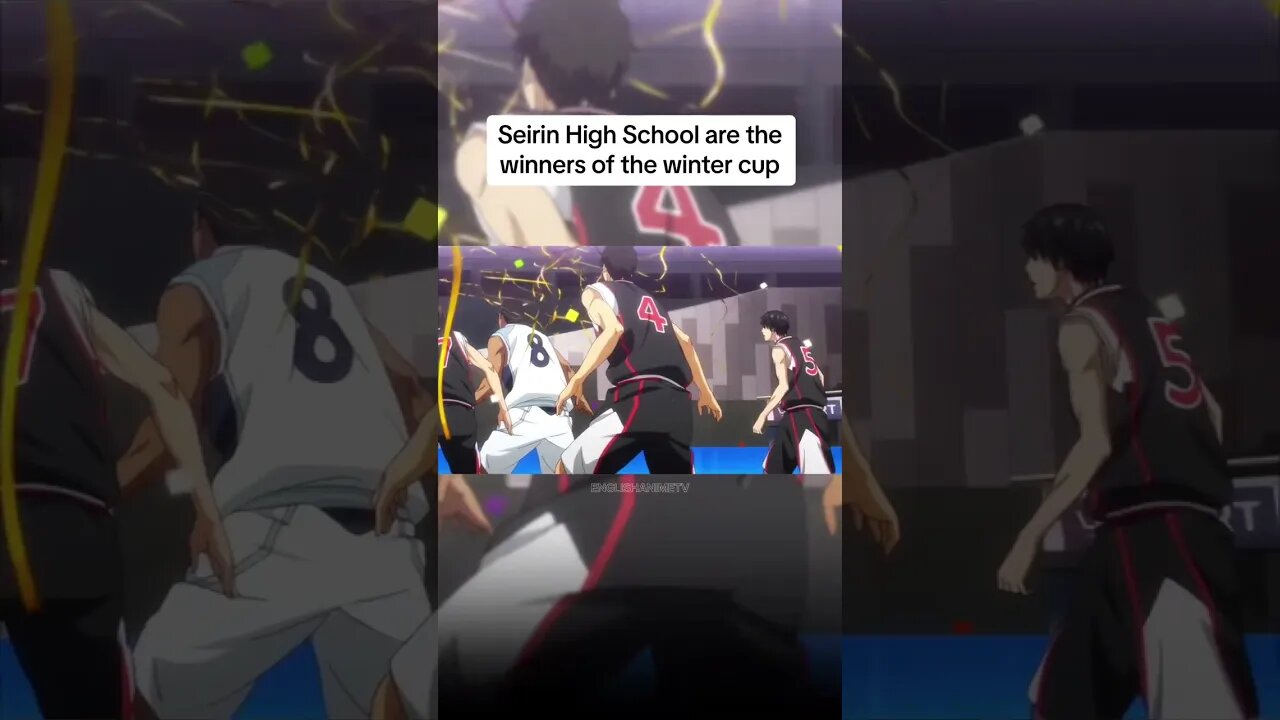 Seirin High School are the winners of the winter cup 🤩 #anime #kurokonobasket #fyp