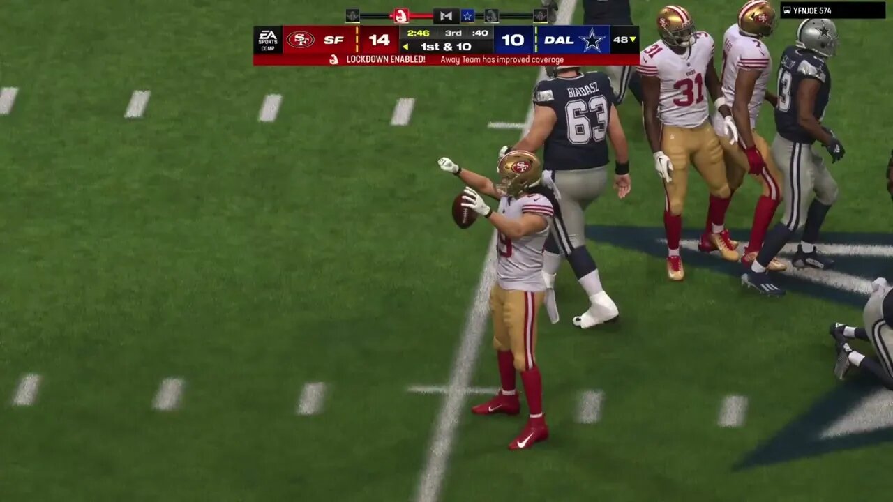 Madden 24 49ers Highlights vs Cowboys!!