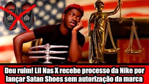 Deu ruim! Lil Nas X recebe processo da Nike por lançar Satan Shoes sem autorização da marca