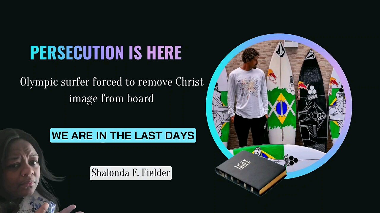 Olympic surfer forced to remove Christ image from board