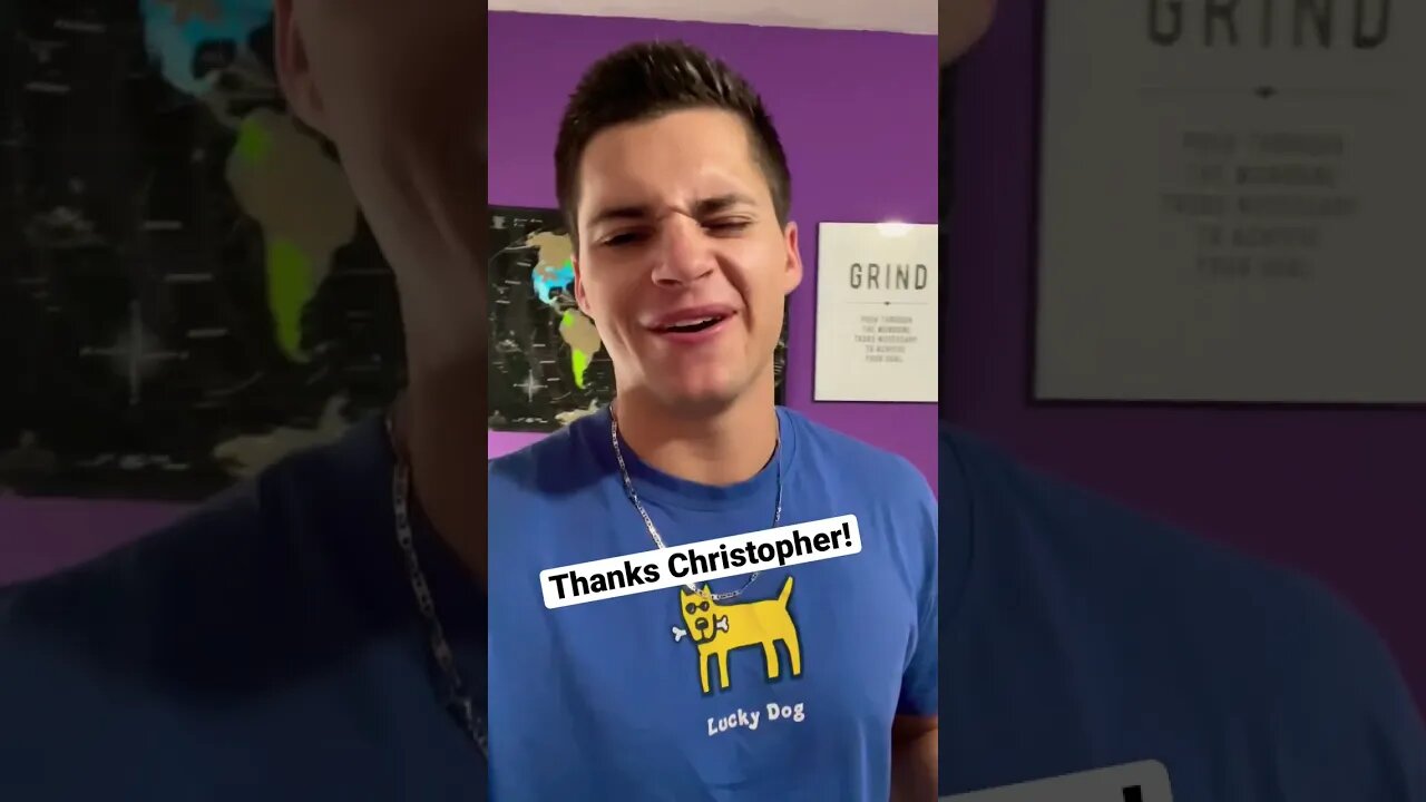 Thanks Christopher! #shorts