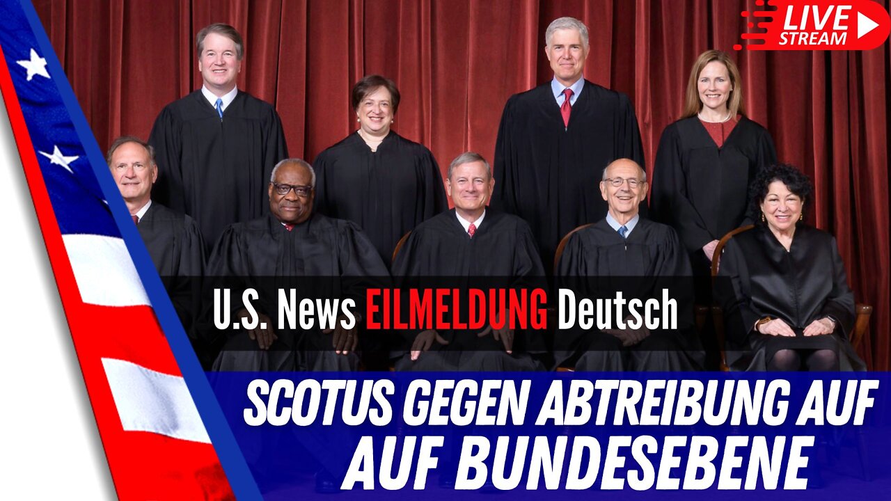 LIVE stream aus Washington - SCOTUS weist Abtreibungsgesetz zurück.