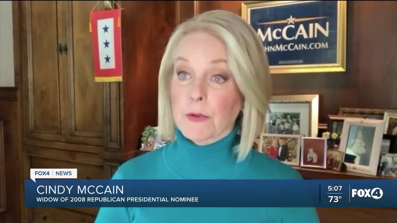 McCain Tells Patrick Nolan why she's for Biden