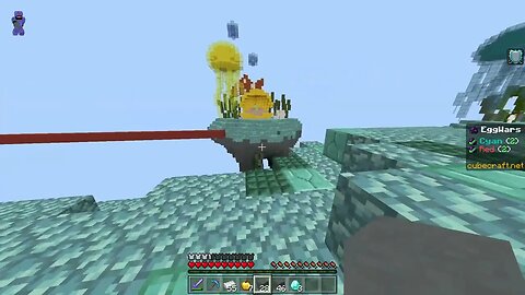 Good chemistry with teammates = Good game in Cubecraft Eggwars