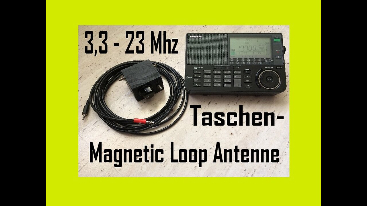 Magnetic Loop Reiseantenne für Weltempfänger selber bauen