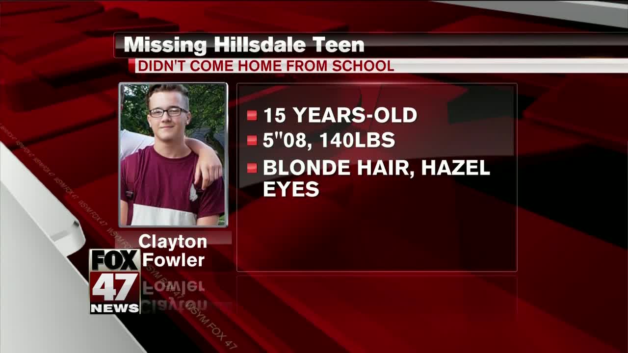 MISSING: 15-year-old boy from Hillsdale