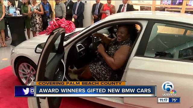 Palm Beach County teacher and employee of the year winners given free 2 year lease on a new BMW