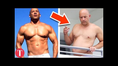 Celebrities reverse body transformations: fit to fat compilation pictures.