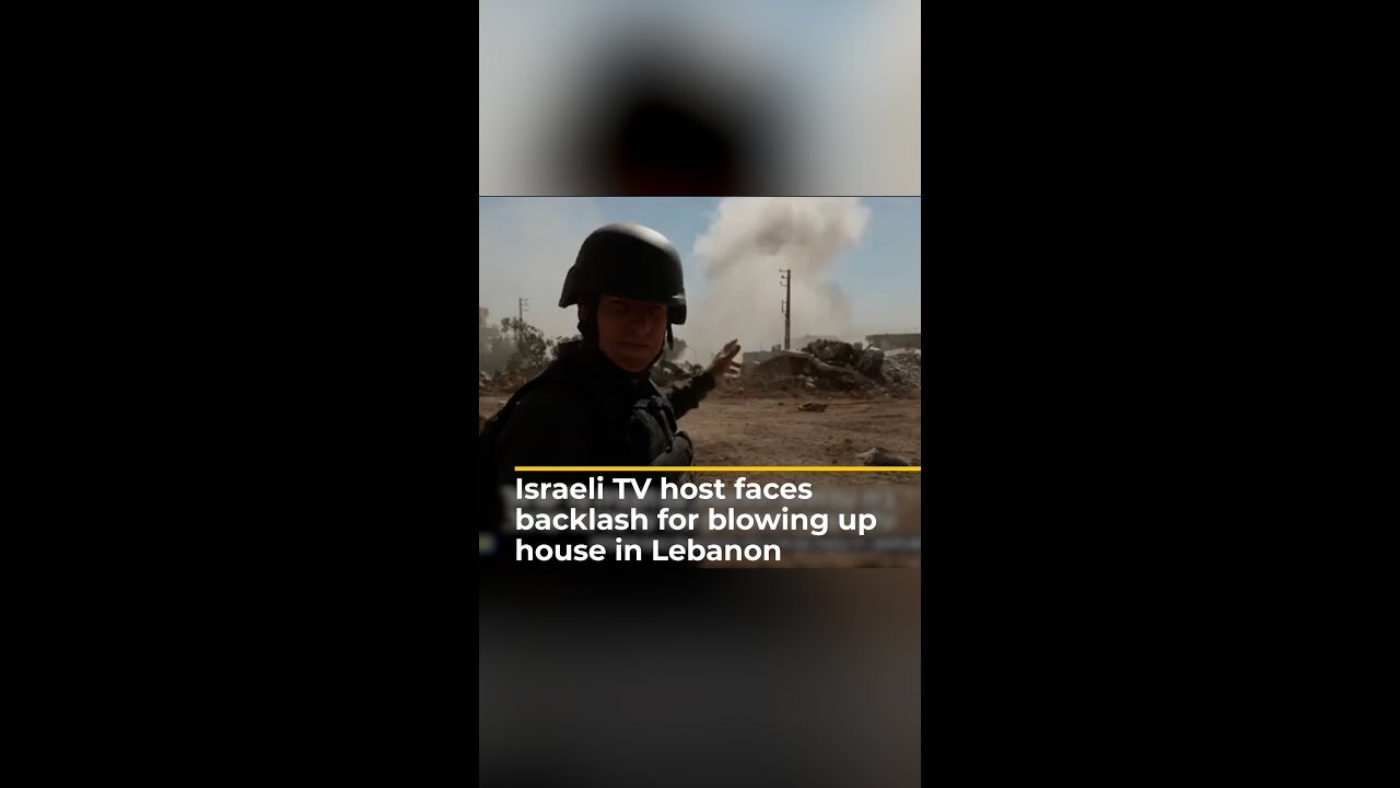 Israeli TV host faces backlash for blowing up house in Lebanon | Al Jazeera Newsfeed