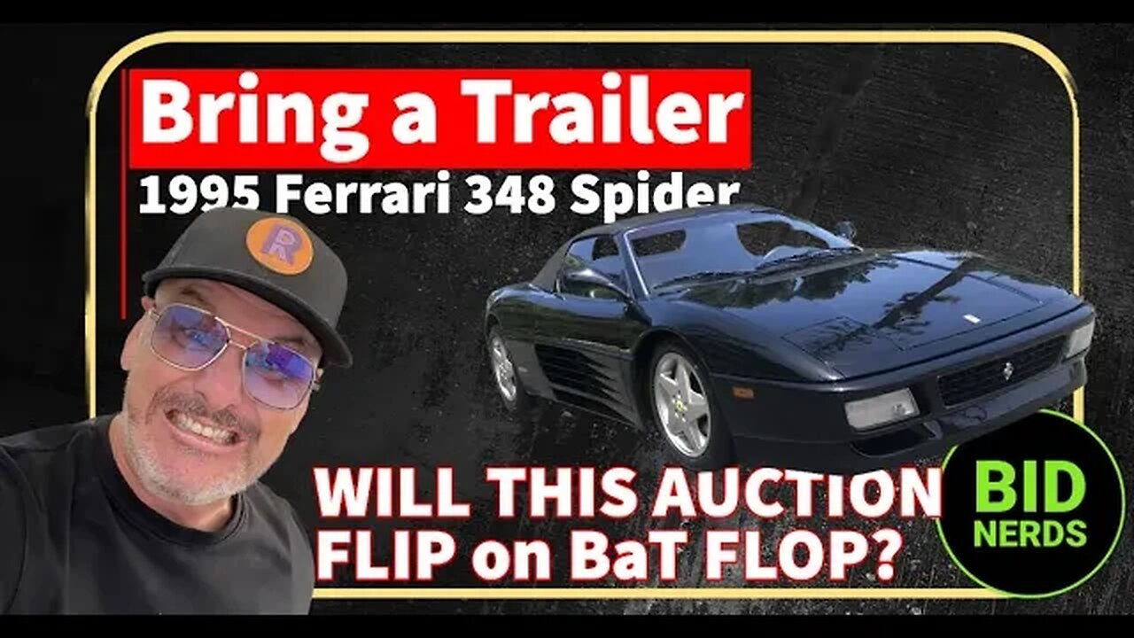 Will an Attempted to Flip this 1995 Ferrari 348 Spider on BaT Flop?