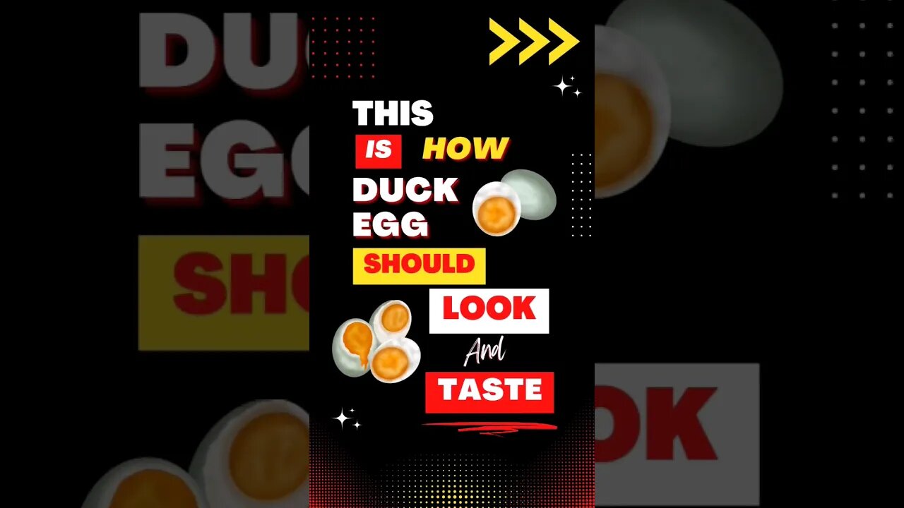 This is How Duck Eggs Should Look and Taste 🥚 #shorts