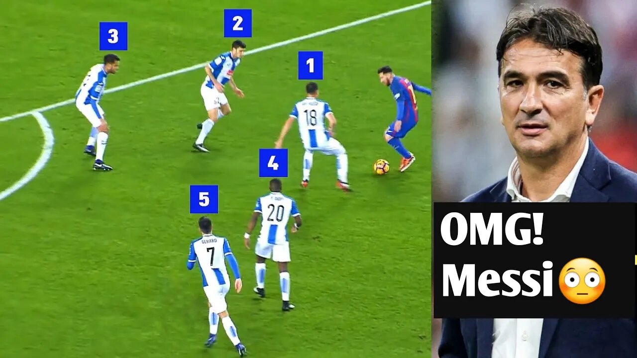 Lionel Messi in one million dribbling (KING OF DRIBBLING)