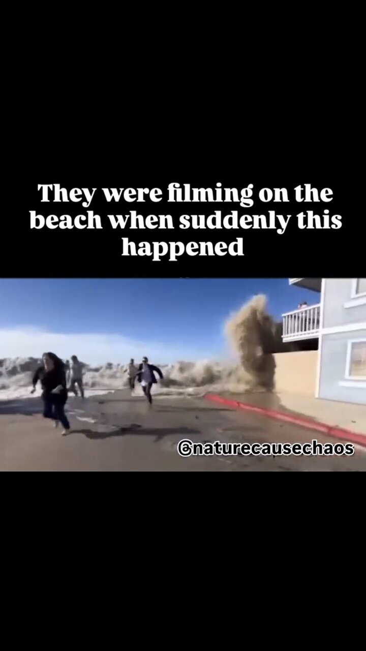 TSUNAMI WAVE ENGULF PIERPONT BEACH🏃🌊🏖️ 🚶‍♂️🚶🏻VENTURA , CALIFORNIA🏃‍♂️🏃‍♀️🌊⛱️🏨🚶‍♂️💫