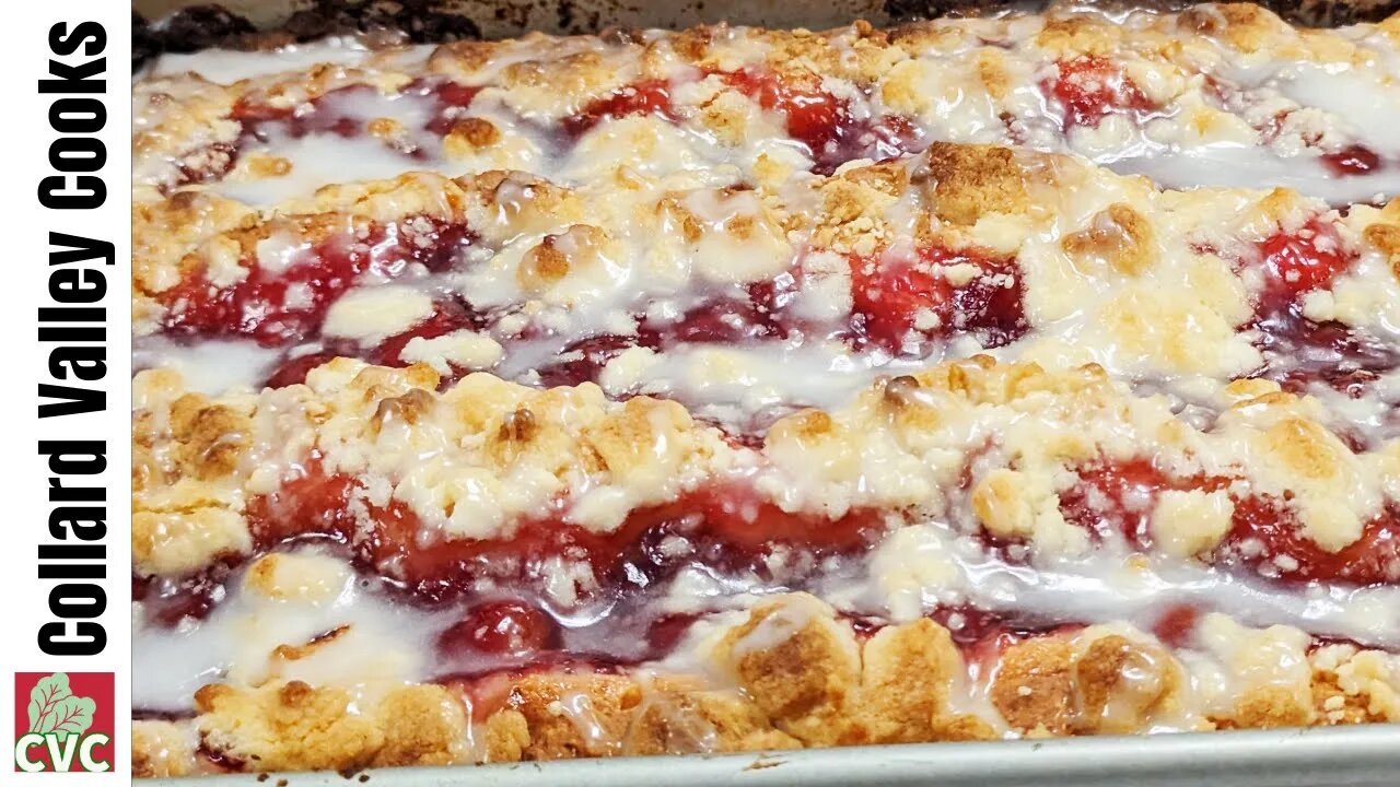 Cherry Coffee Cake - Easy Recipe - Collard Valley Cooks