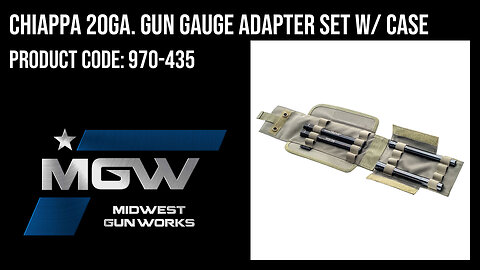 Chiappa 20ga. Gun Gauge Adapter Set w/ Case - 970-435