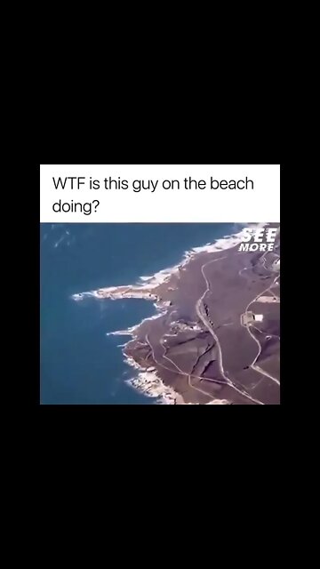 What is this guy on the beach doing? #shorts