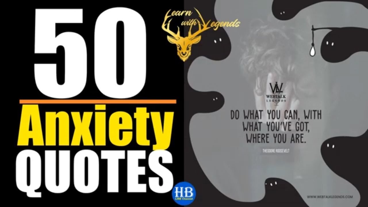 50 Anxiety QUOTES