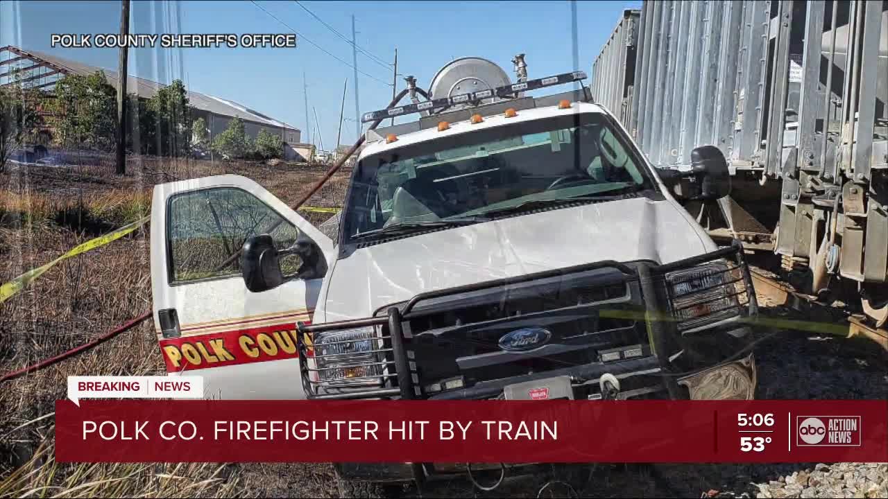 Fort Meade firefighter hit by train while battling bush-fire