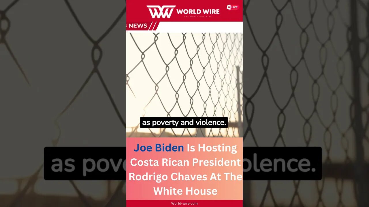 Joe Biden Is Hosting Costa Rican President Rodrigo Chaves At The White House-World-Wire #shorts