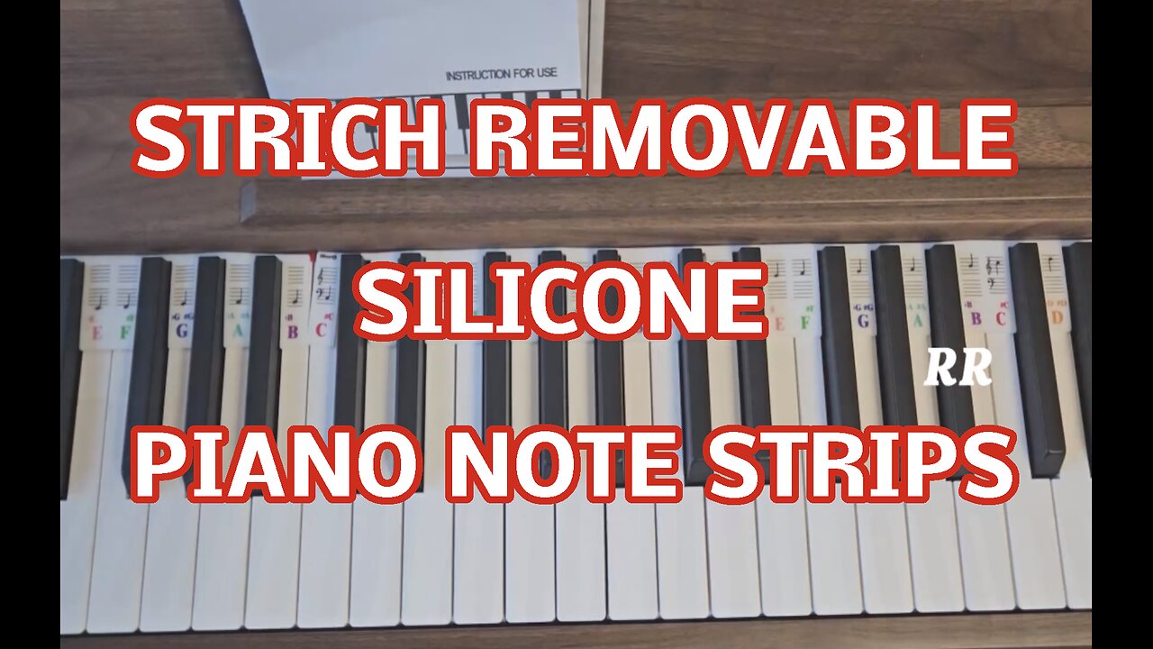 STRICH Removable Piano Keyboard Note Labels, 88-Key Full Size