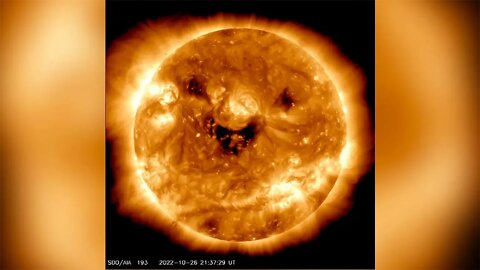 NASA takes image of 'smiling' sun – but it's no laughing matter