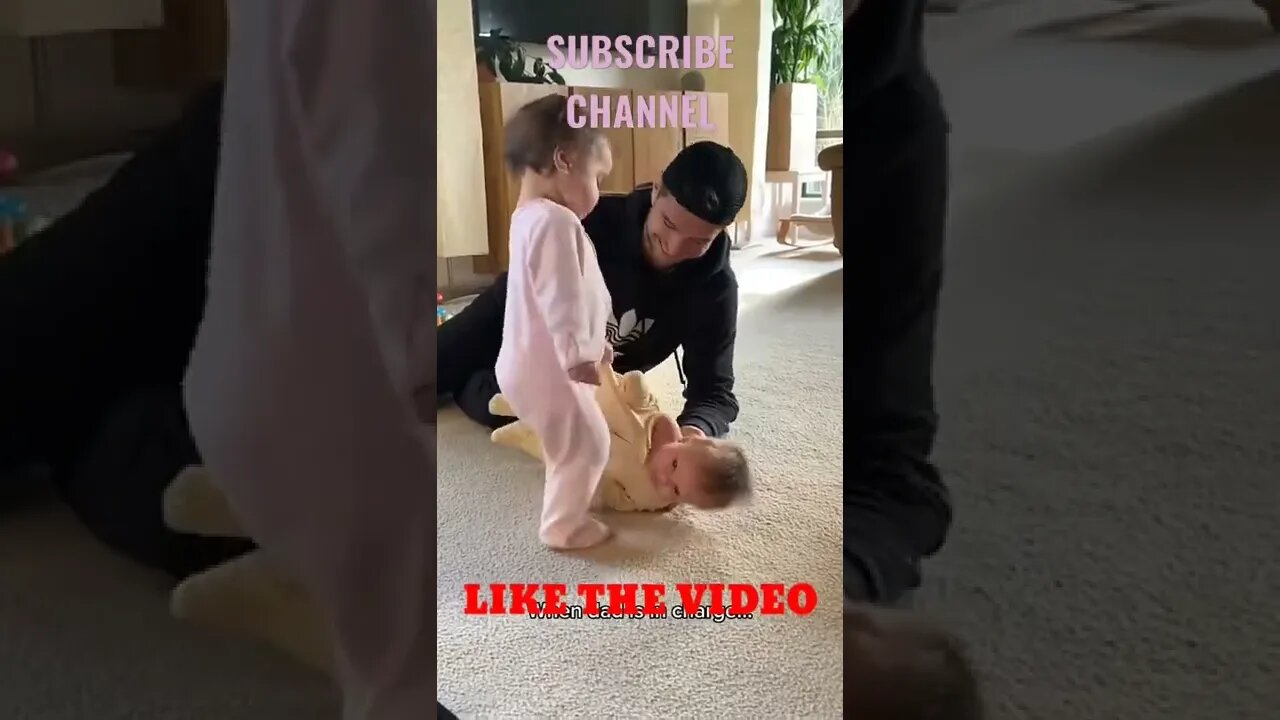 Best two both funny baby play with dad live,best baby activity video,#baby #shorts#funny #cutebaby