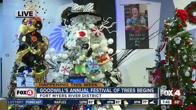 Goodwill's 11th annual Festival of Trees begins -- 7:30am live report