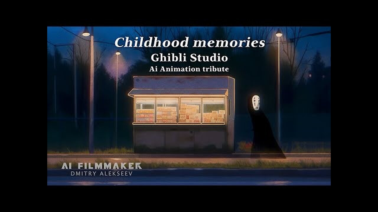 Childhood memories ( Ghibli Studio Ai animation tribute )