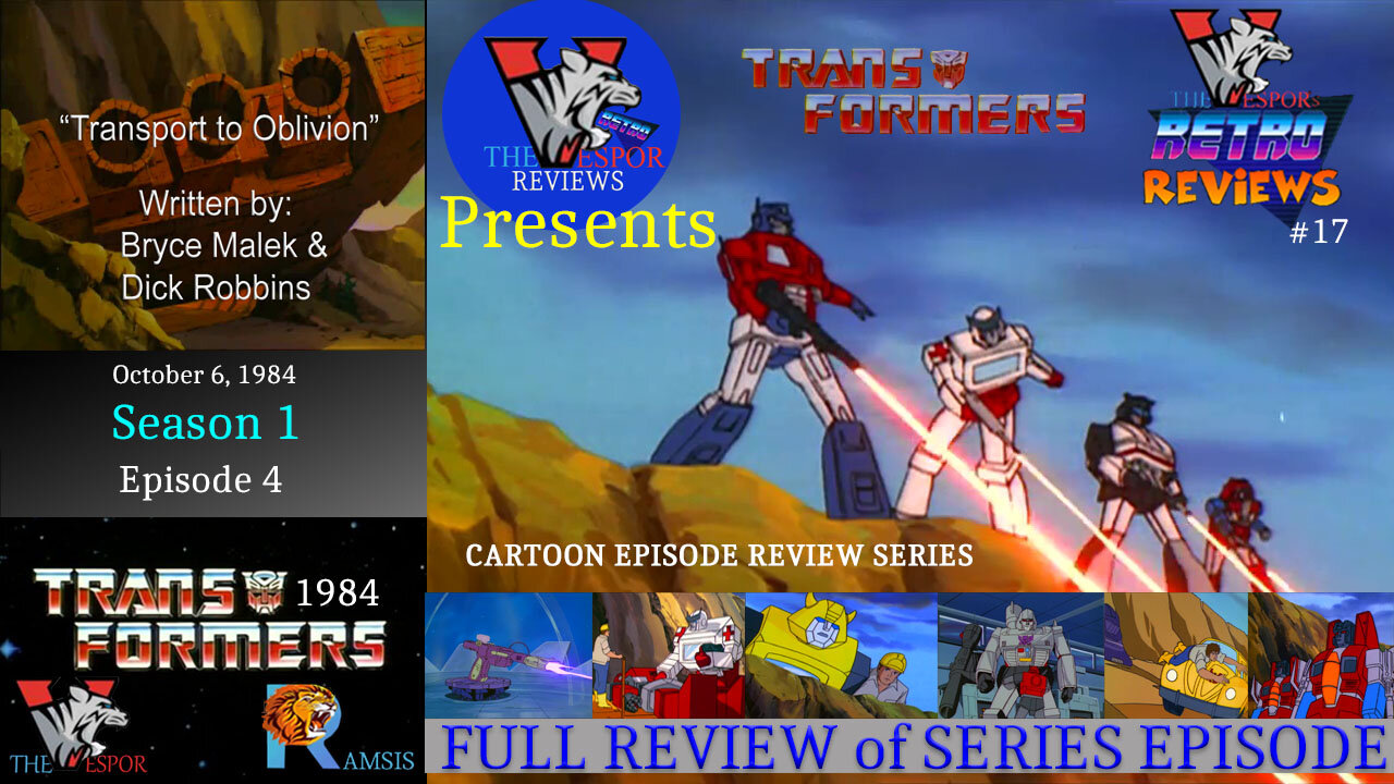 Retro TV Review | The Transformers (1984) "Transport to Oblivion" | S1 E4 FULL Review |