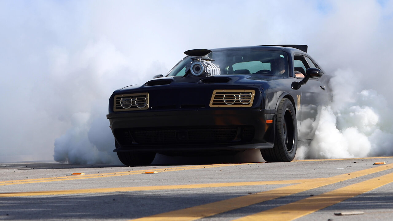 The Mad Cat! A Dodge Challenger turned into the Mad Max Movie Car