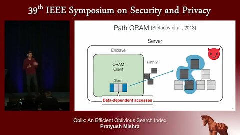 Oblix An Efficient Oblivious Search Index