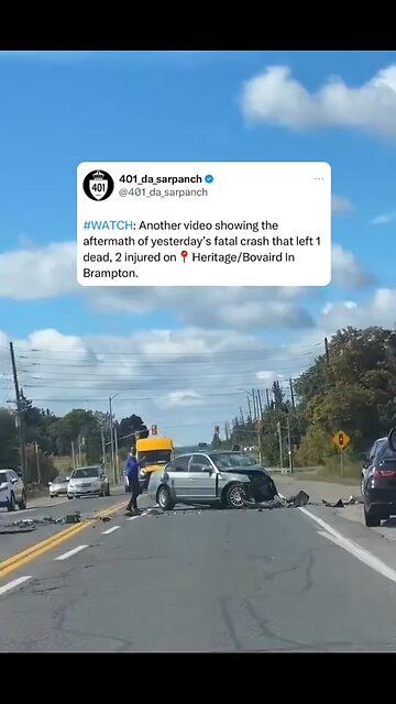 Fatal Car Crash In Brampton Ontario