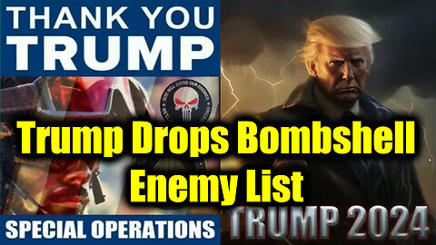 Trump Drops Bombshell Enemy List - Watch Trump Read His Deep State Enemies List