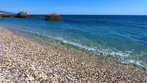 The Black Sea coast. Excellent relaxing video. Beautiful landscape.