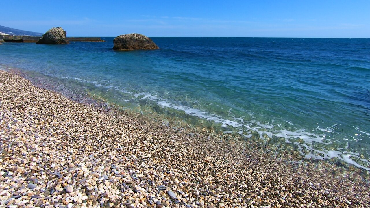 The Black Sea coast. Excellent relaxing video. Beautiful landscape.