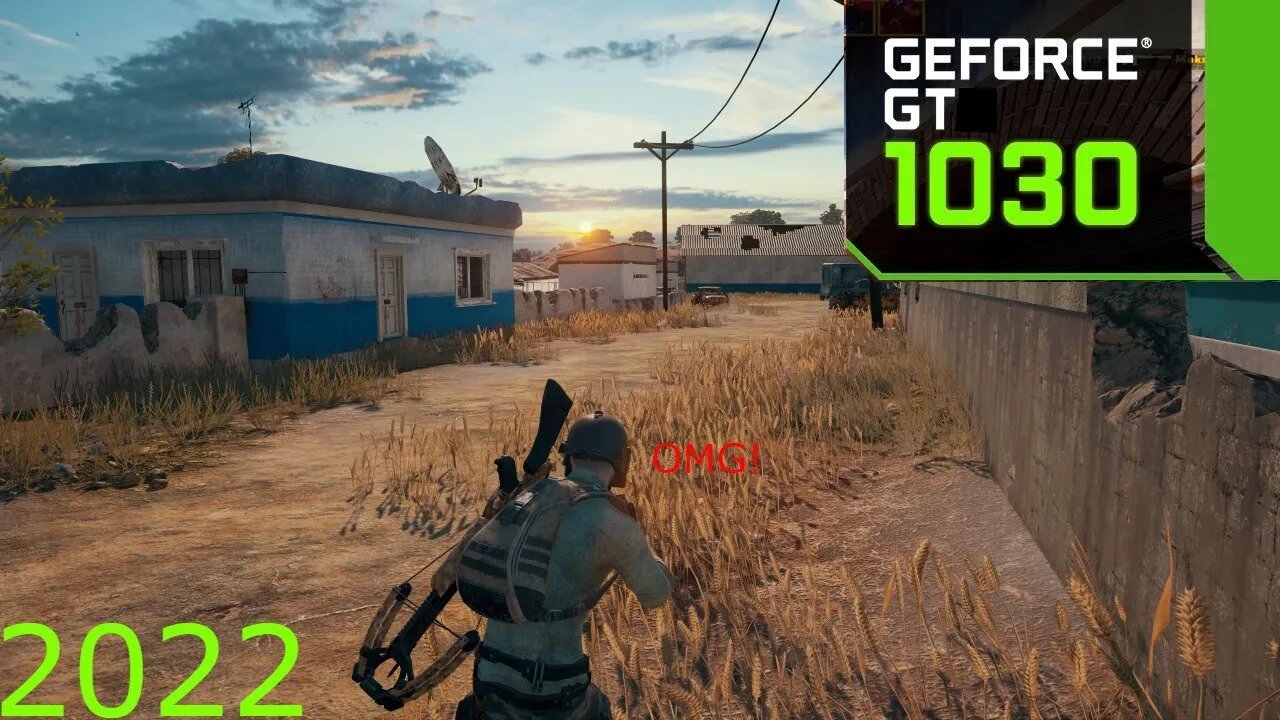 PUBG : GT 1030 GAMEPLAY 1080P LOW SETTINGS