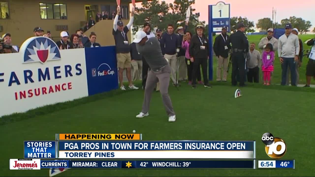 Tiger, other PGA stars take the course ahead of Farmers Insurance Open