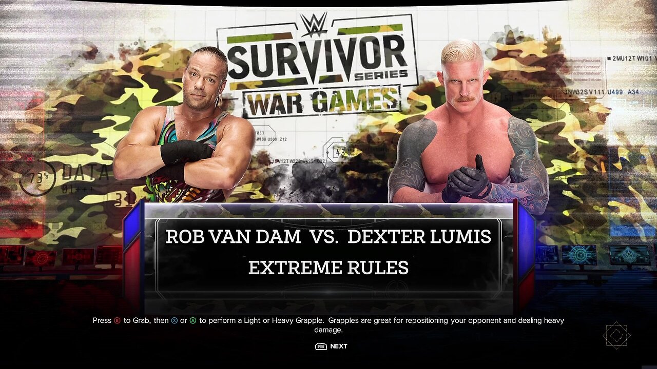 WWE 2k24 ExtremeRules Rob Van Dam vs Dexter lumis