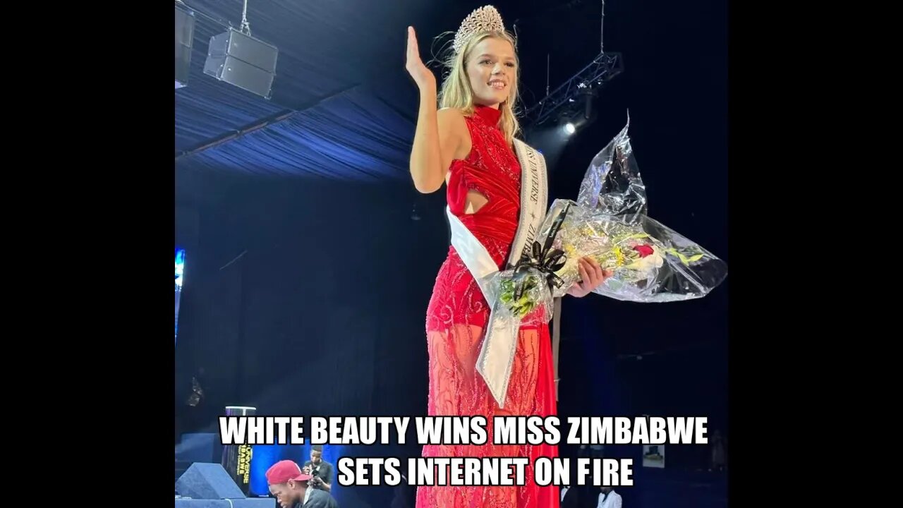 Stunning White woman wins miss Zimbabwe and sets internet on fire- i wonder why