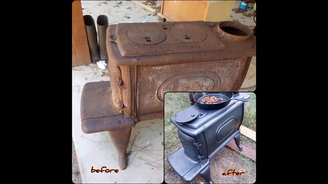 Restoring an old 1950's cast iron wood stove