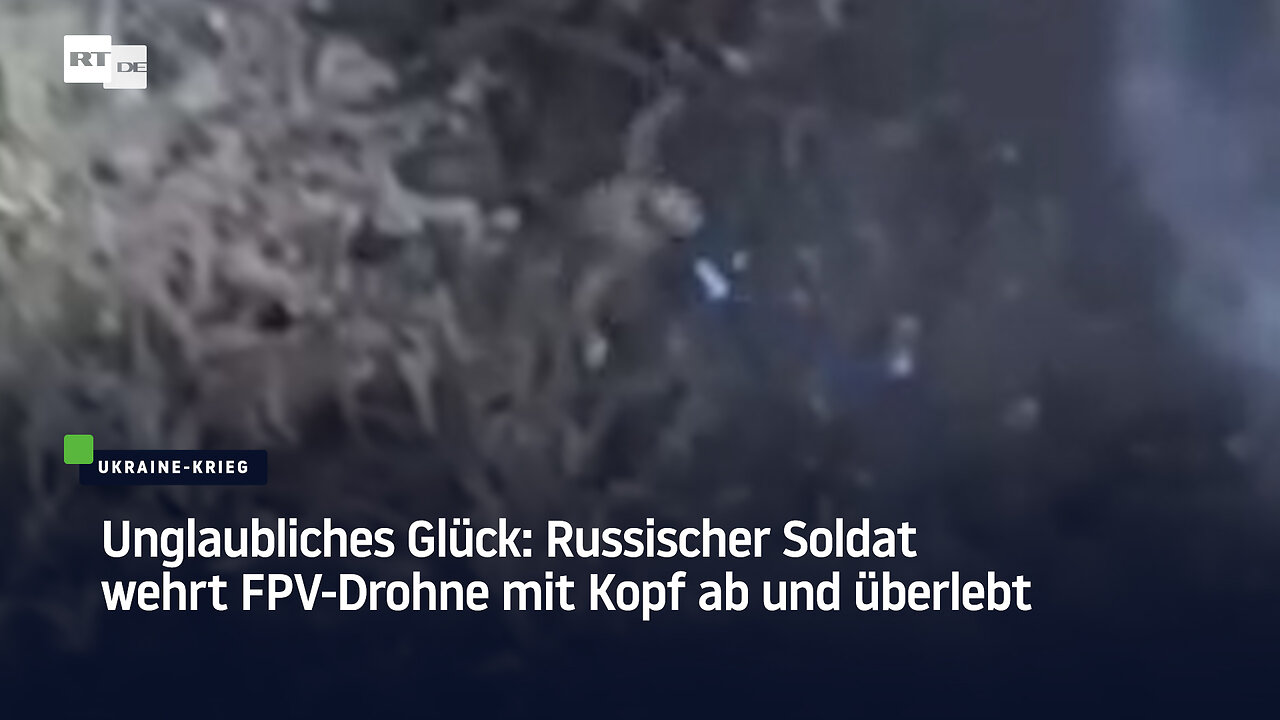 Unglaubliches Glück: Russischer Soldat wehrt FPV-Drohne mit Kopf ab und überlebt