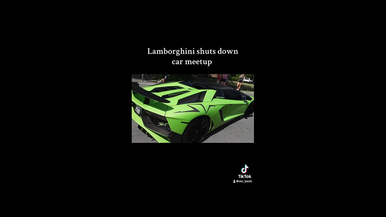 Lamborghini shuts down car meet