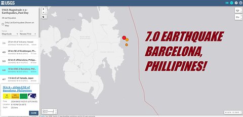 Dan's Earthquake Report...7.0 EARTHQUAKE TODAY!!!