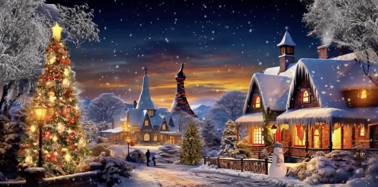 🎄Old New England Setting At Christmas🎅🏻 With Wonderful Music