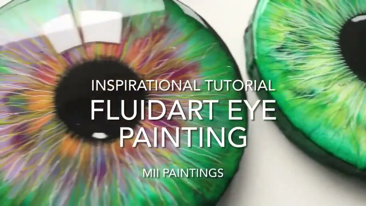 FLUIDART EYE STEP BY STEP painting tutorial