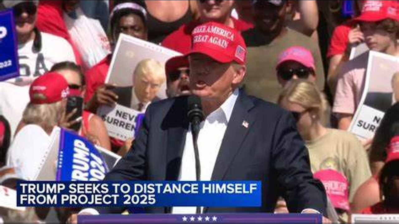 Trump Distances Himself from Project 2025 Amid Voter Backlash